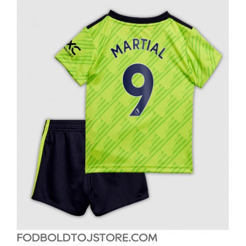 Manchester United Anthony Martial #9 Tredje sæt Børn 2022-23 Kortærmet (+ Korte bukser)